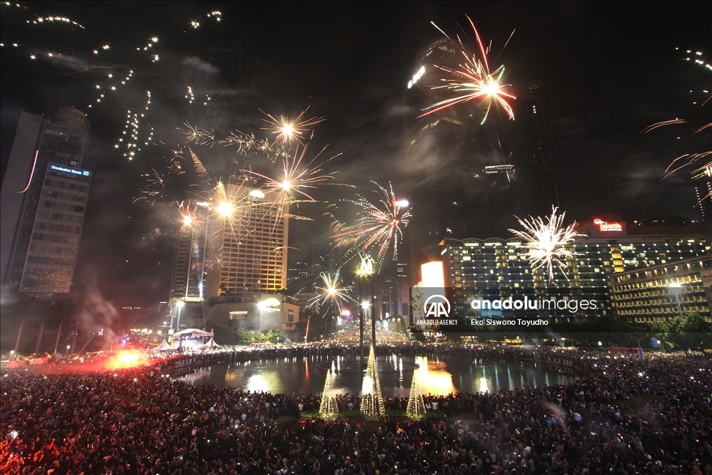 New Year celebration in Jakarta