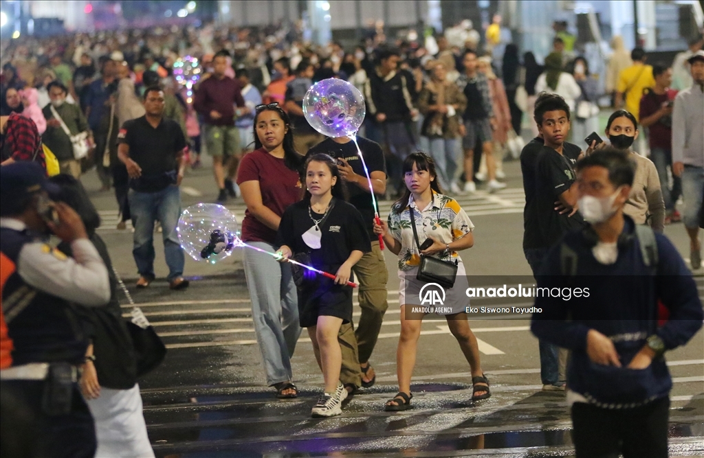 New Year celebration in Jakarta
