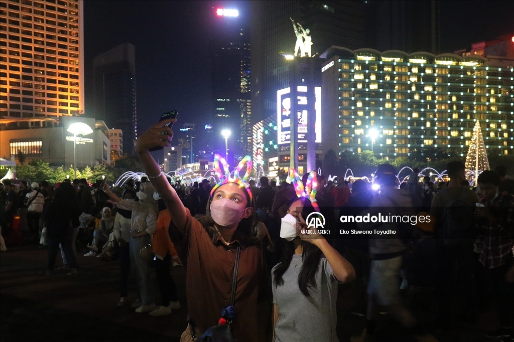 New Year celebration in Jakarta