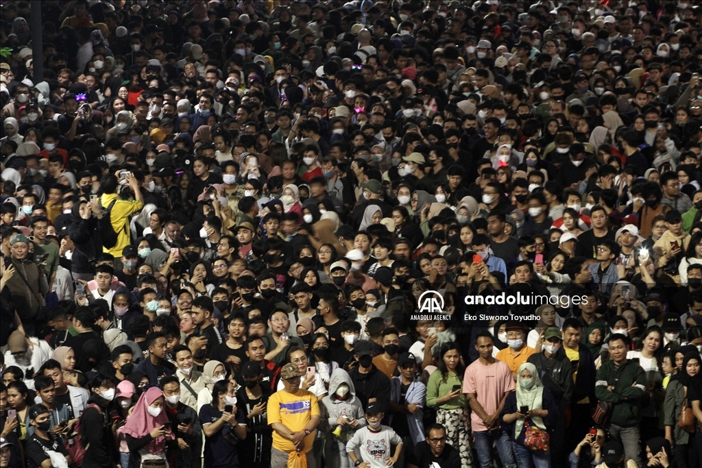 New Year celebration in Jakarta