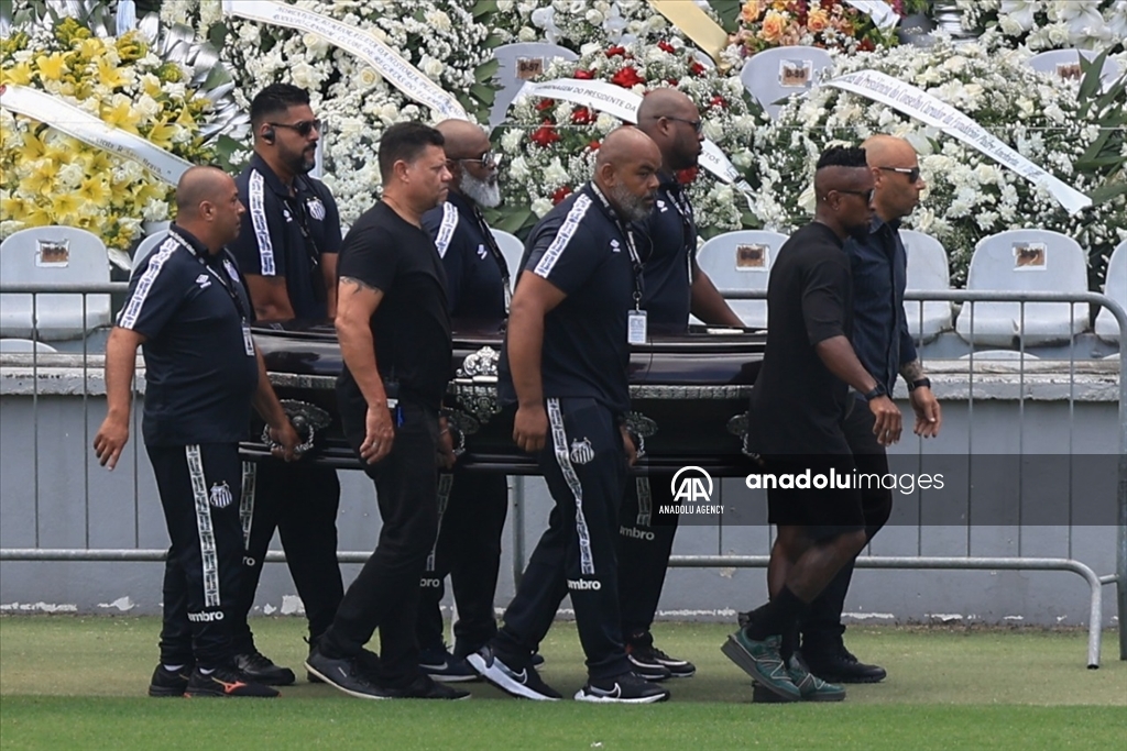 Ceremonia de despedida a Pelé en Brasil: así avanza el funeral en el estadio de Santos