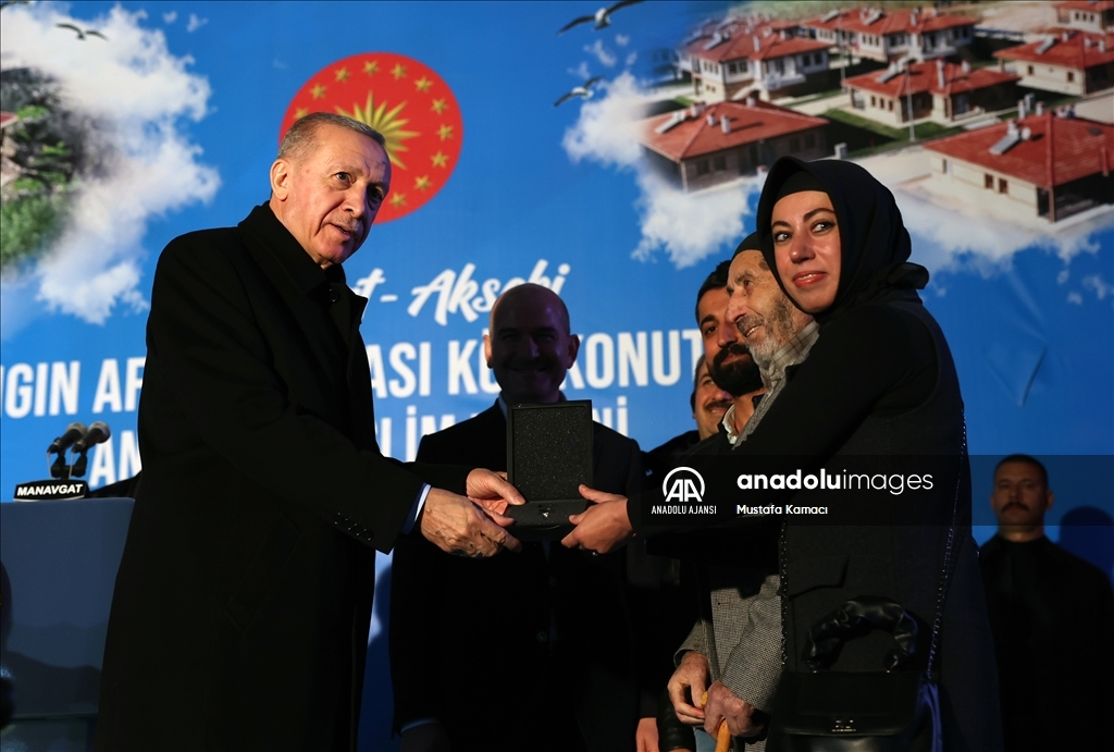 Cumhurbaşkanı Recep Tayyip Erdoğan, Manavgat'ta