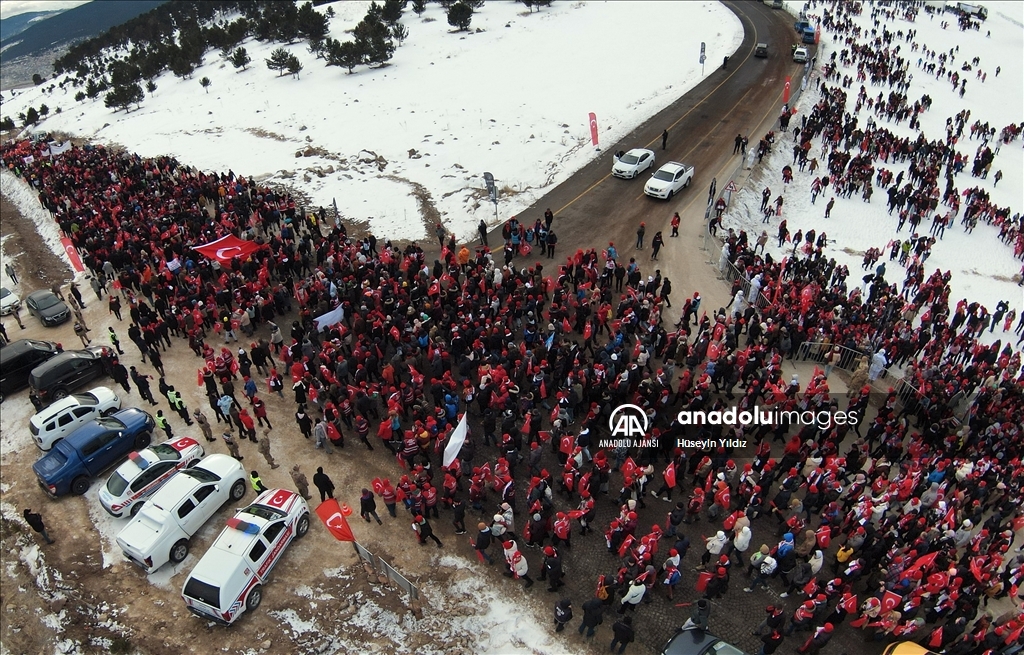 Sarıkamış'ta "Biz Hep Aynı İzdeyiz" yürüyüşü başladı