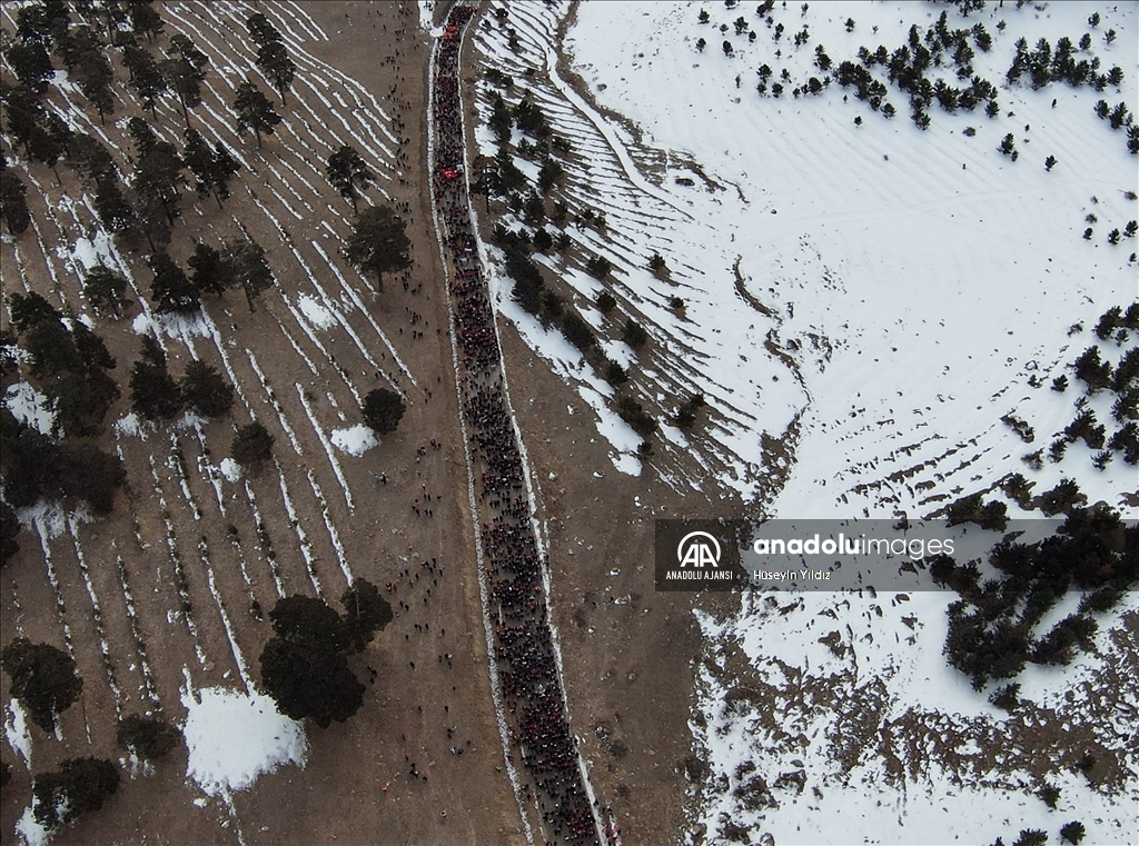 Sarıkamış'ta "Biz Hep Aynı İzdeyiz" yürüyüşü başladı