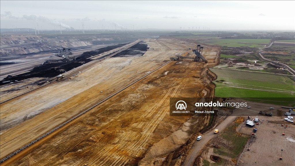 Environmental groups erect barricades to block expansion of open-cast coal mine in northwestern Germany