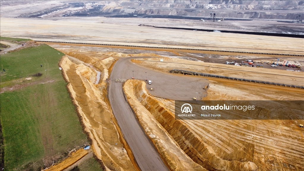 Environmental groups erect barricades to block expansion of open-cast coal mine in northwestern Germany