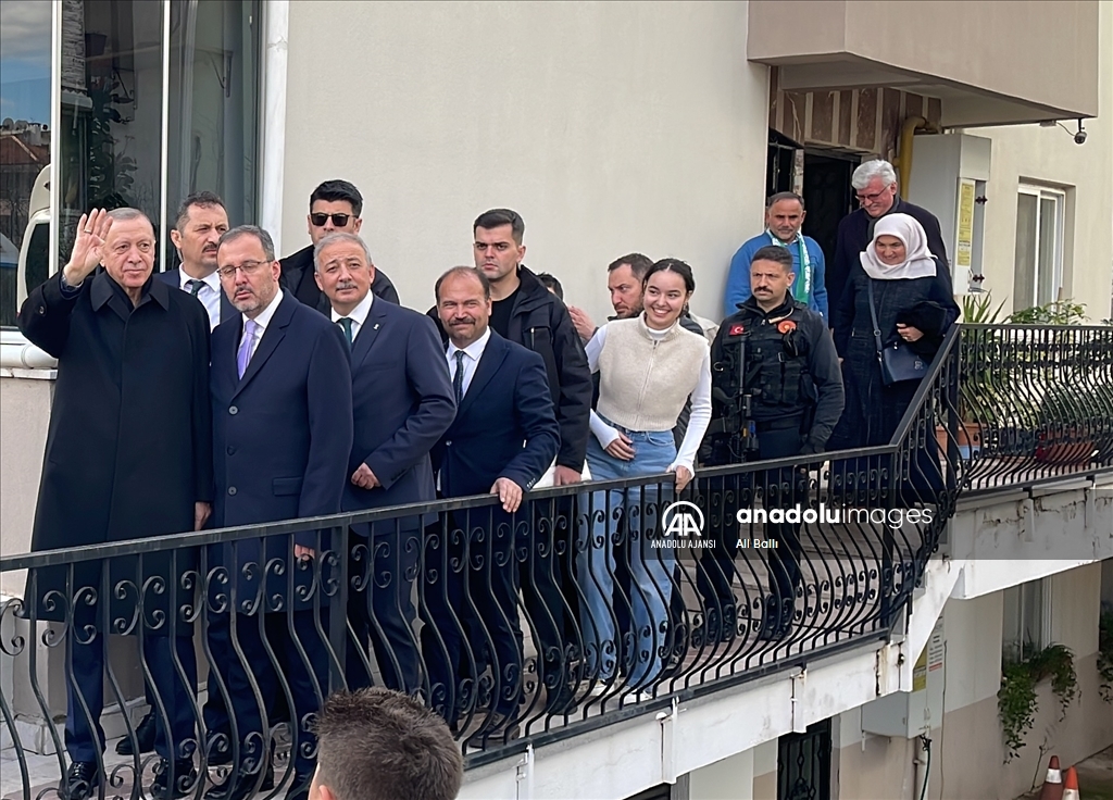 Cumhurbaşkanı Erdoğan, Muğla'da Soğancı ailesinin evine konuk oldu