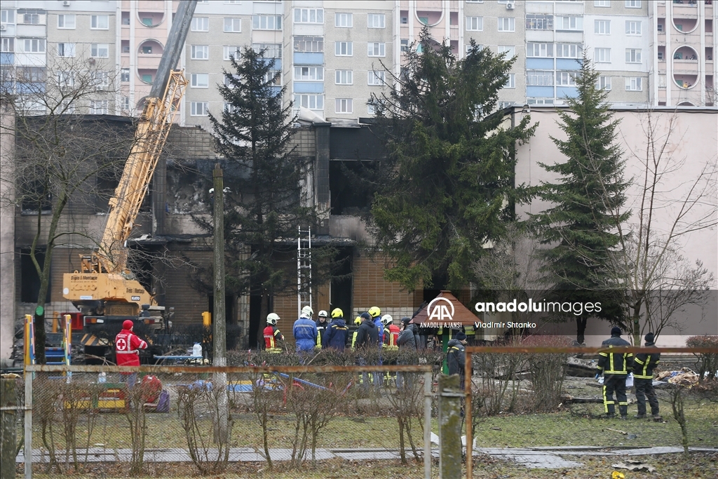 Kiev yakınlarında düşen helikopterde Ukrayna İçişleri Bakanı dahil 16 kişi hayatını kaybetti