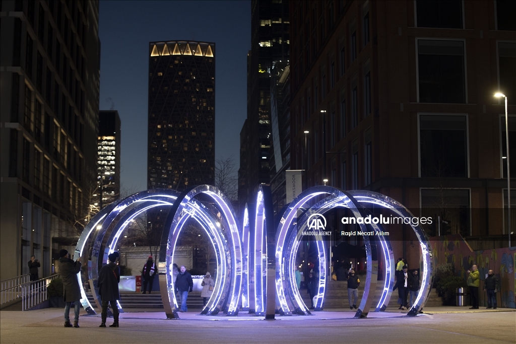 Canary Wharf Winter Lights Festival 2023 in London