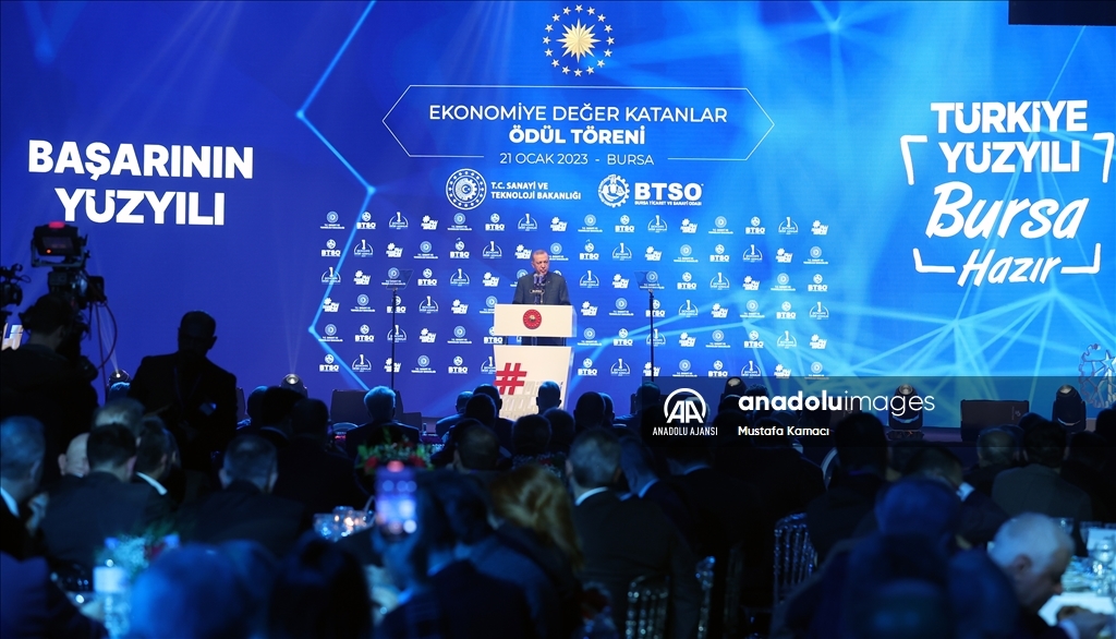 Bursa Ticaret ve Sanayi Odası (BTSO) Ekonomiye Değer Katanlar Ödül Töreni