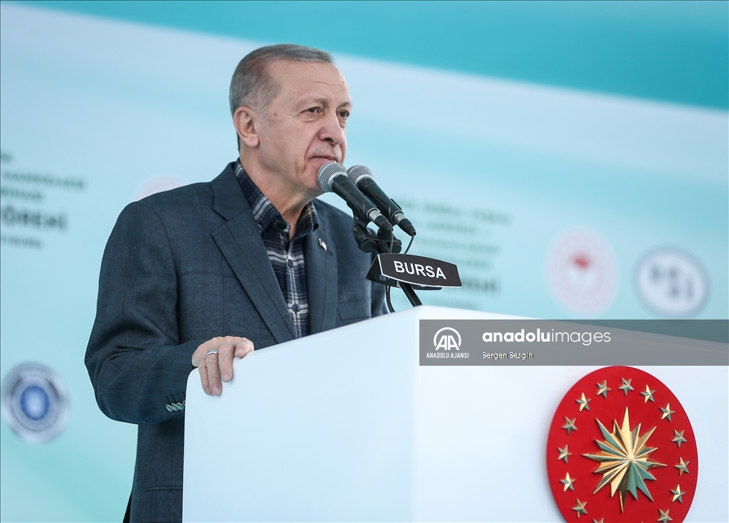 Cumhurbaşkanı Erdoğan, Bursa'da