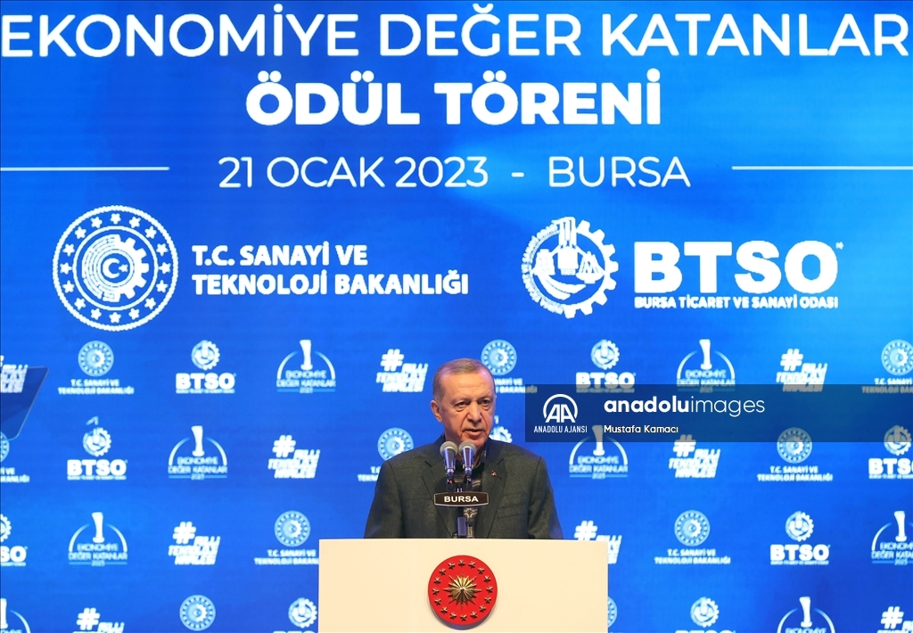 Bursa Ticaret ve Sanayi Odası (BTSO) Ekonomiye Değer Katanlar Ödül Töreni