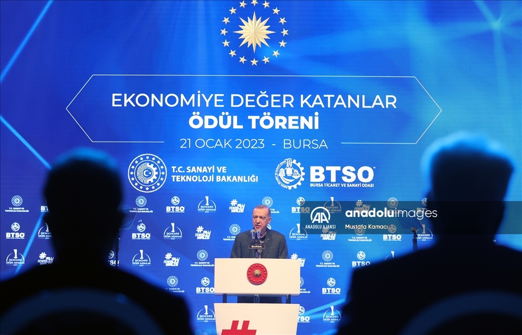 Bursa Ticaret ve Sanayi Odası (BTSO) Ekonomiye Değer Katanlar Ödül Töreni