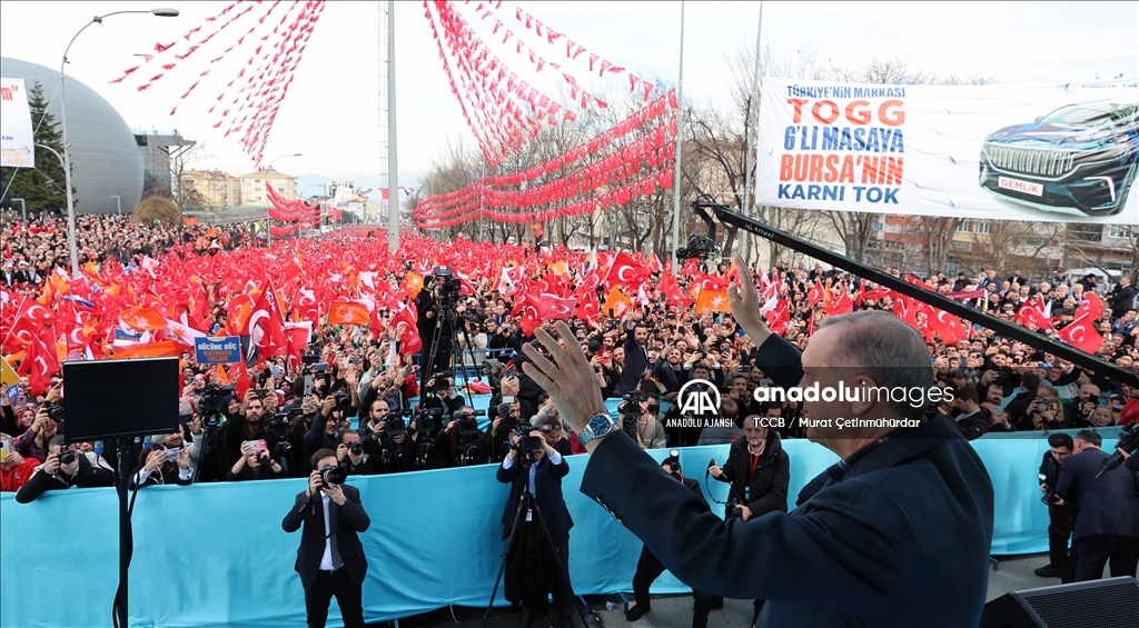 Cumhurbaşkanı Erdoğan, Bursa'da