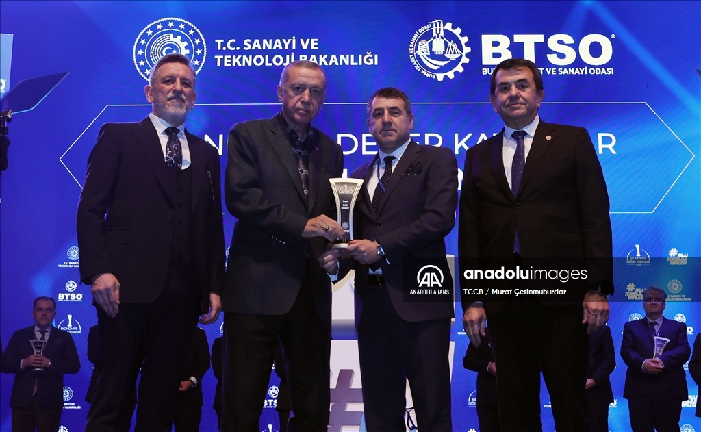 Bursa Ticaret ve Sanayi Odası (BTSO) Ekonomiye Değer Katanlar Ödül Töreni