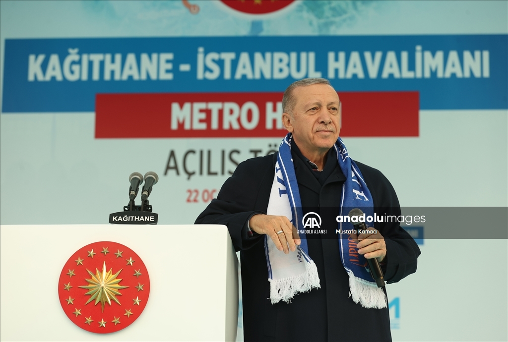 Cumhurbaşkanı Erdoğan, Kağıthane-İstanbul Havalimanı Metro Hattı Açılış Töreni'nde konuştu