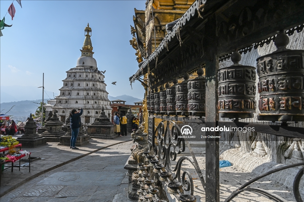 Nepal'in başkenti Nepal'deki Budist ve Hindu tapınakları