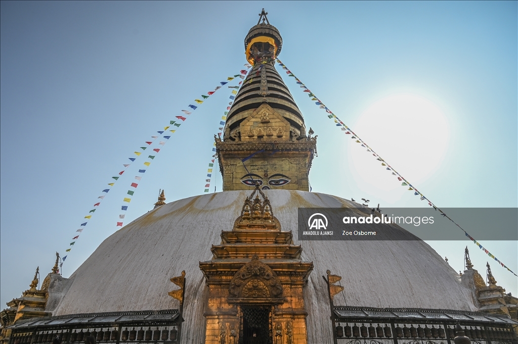 Nepal'in başkenti Nepal'deki Budist ve Hindu tapınakları