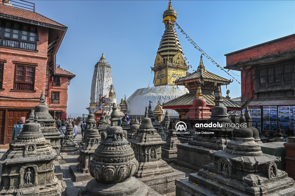 Nepal'in başkenti Nepal'deki Budist ve Hindu tapınakları