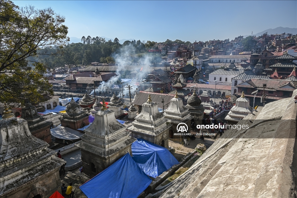 Nepal'in başkenti Nepal'deki Budist ve Hindu tapınakları