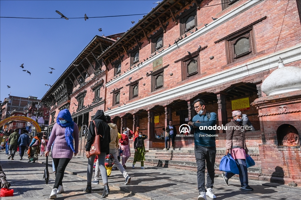 Nepal'in başkenti Nepal'deki Budist ve Hindu tapınakları