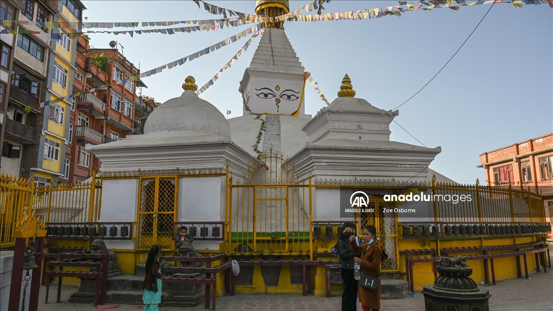 Nepal'in başkenti Nepal'deki Budist ve Hindu tapınakları
