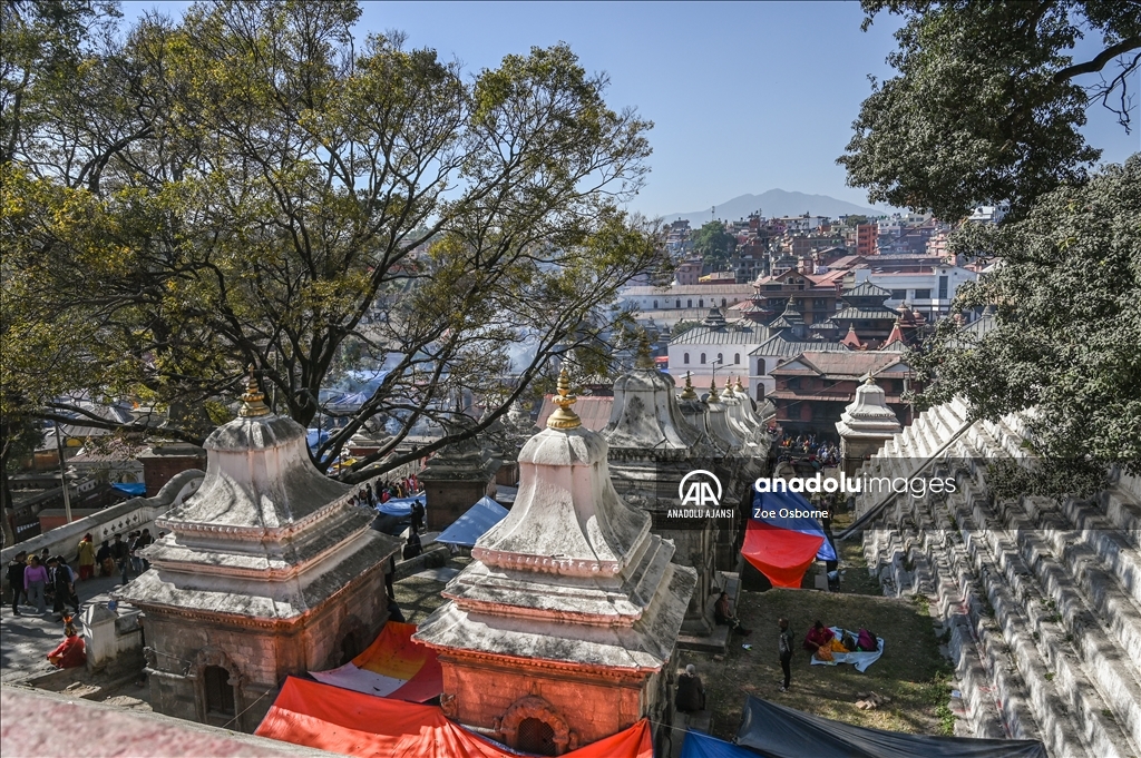 Nepal'in başkenti Nepal'deki Budist ve Hindu tapınakları