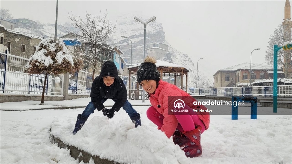 Kahramanmaraş'ta kar yağışı etkili oldu