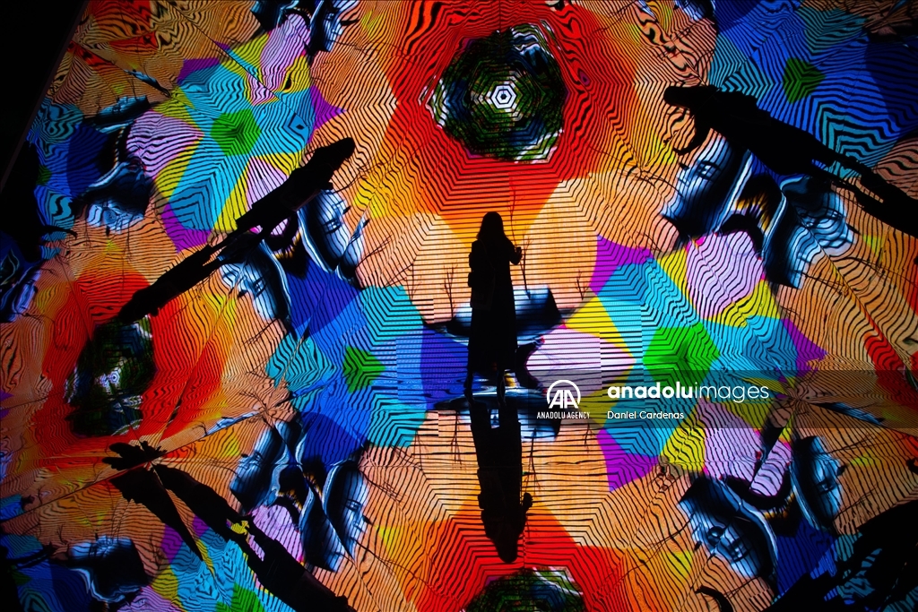 A mind-bending odyssey of colors, structures, and crazy-quilt patterns, “Metamorfosis” by Spanish artist Okuda San Miguel in Mexico City is a feast for the eyes for pop surrealism lovers