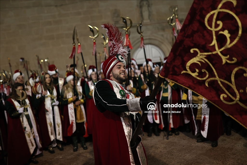 Los Turcos, a community that has been nurturing Turkish traditions for the past 100 years even though they are not ethnic Turks, celebrates Moors and Christians festival in Spain