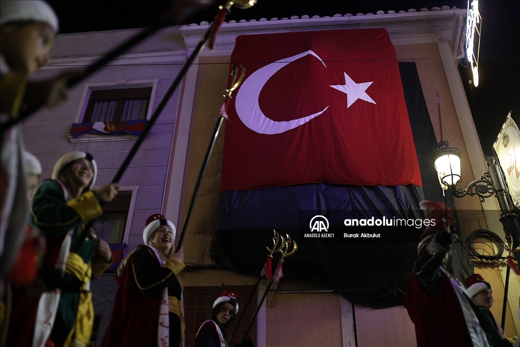 Los Turcos, a community that has been nurturing Turkish traditions for the past 100 years even though they are not ethnic Turks, celebrates Moors and Christians festival in Spain