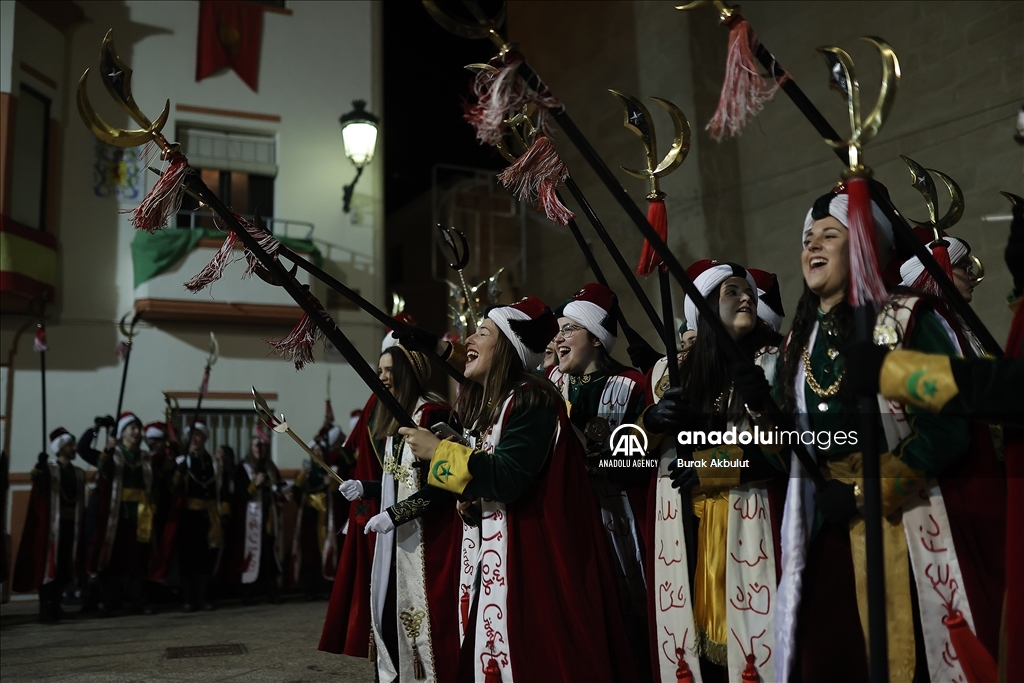 Los Turcos, a community that has been nurturing Turkish traditions for the past 100 years even though they are not ethnic Turks, celebrates Moors and Christians festival in Spain