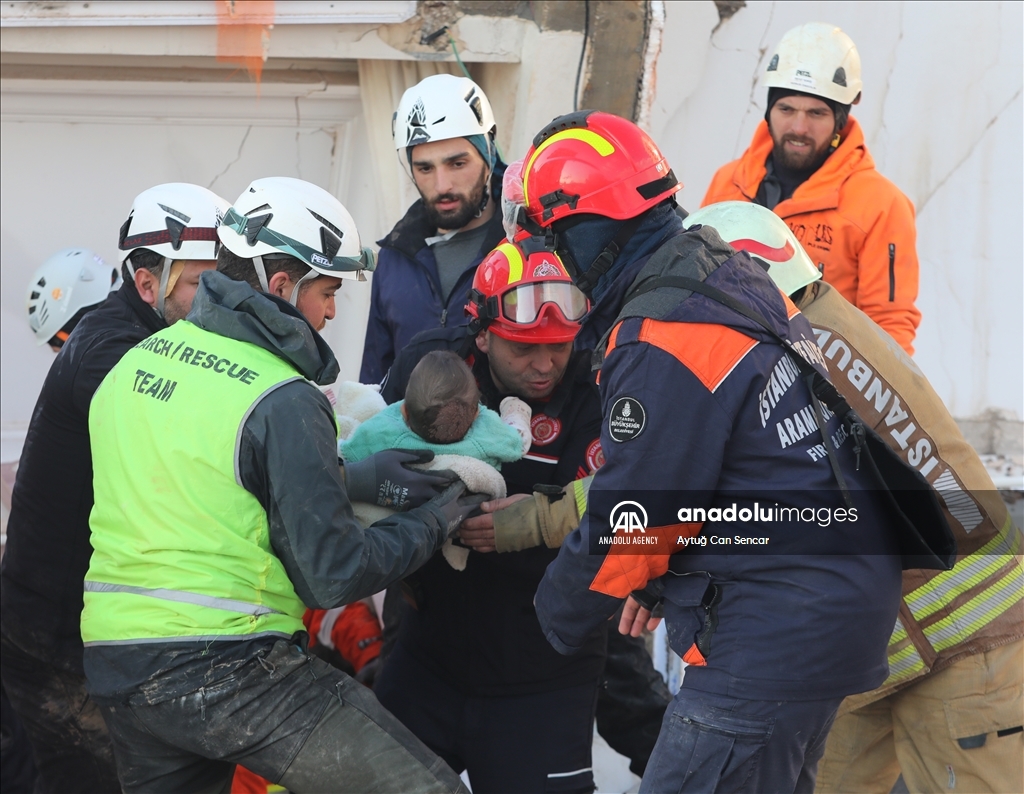 Baby and her mother rescued under rubble after 29 hours of 7.7 magnitude
