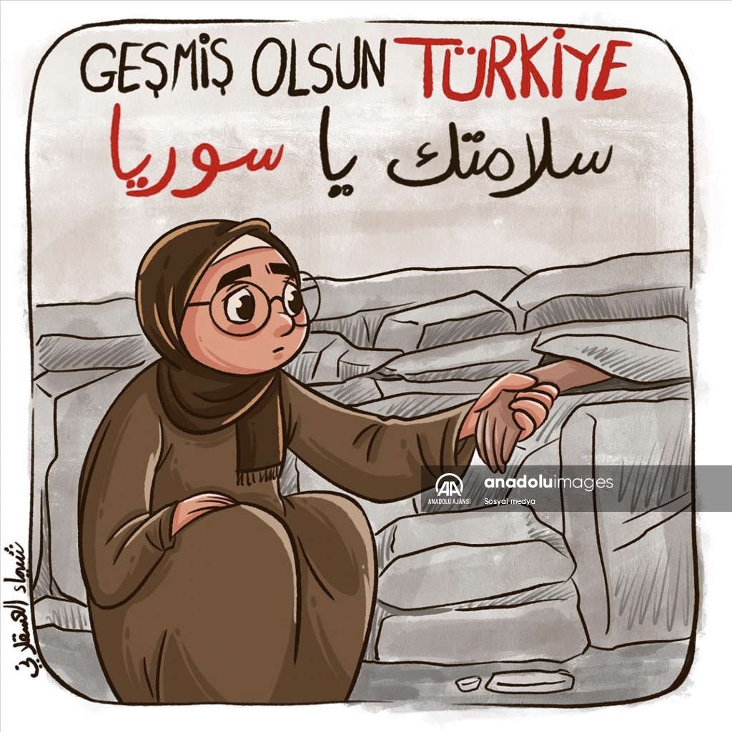 Türk ve yabancı illüstratörler, son çizimlerini Türkiye'deki depremzedeler için yaptı