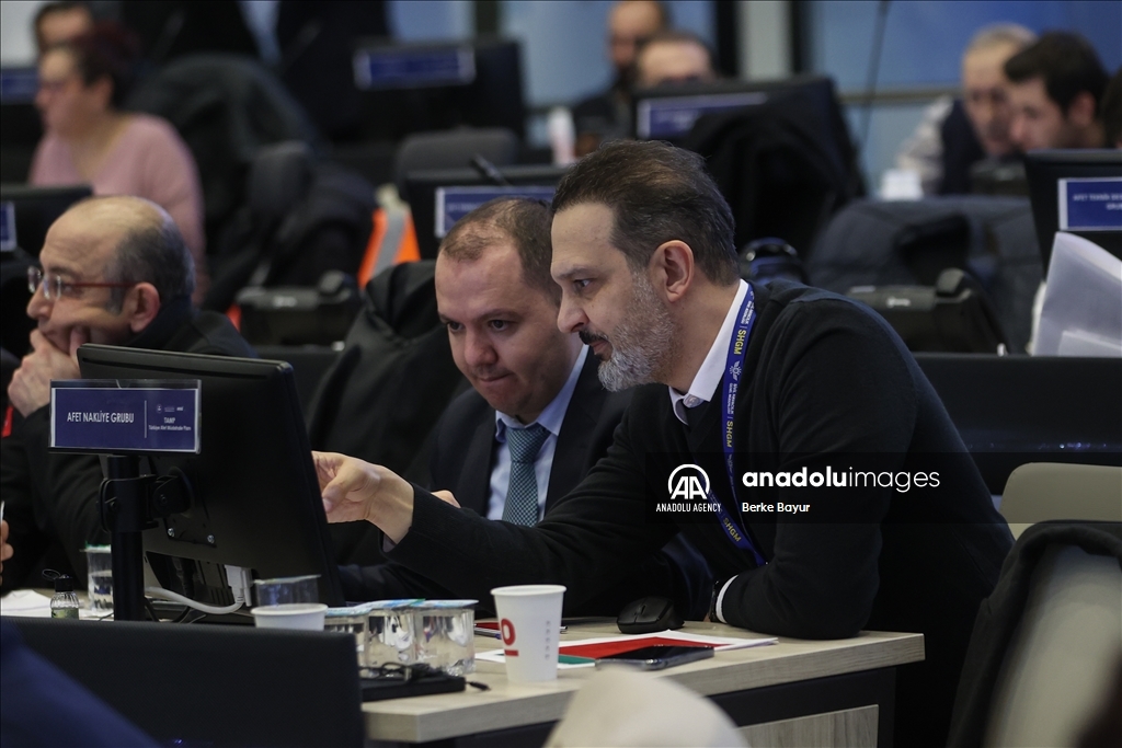 AFAD Center in Ankara coordinates the operations at earthquake zone