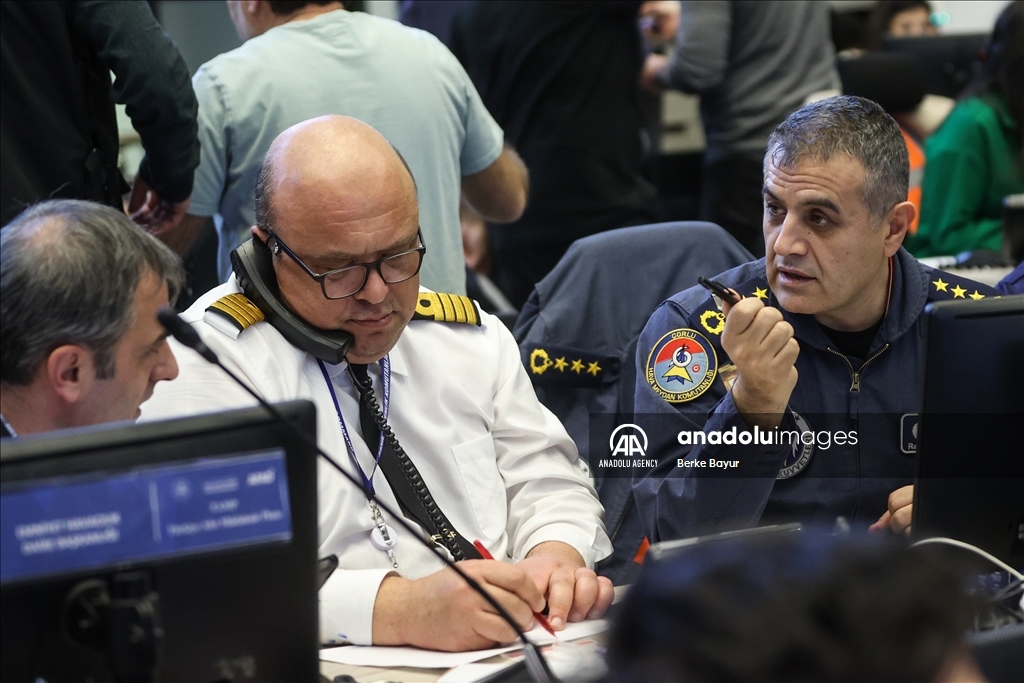 AFAD Center in Ankara coordinates the operations at earthquake zone
