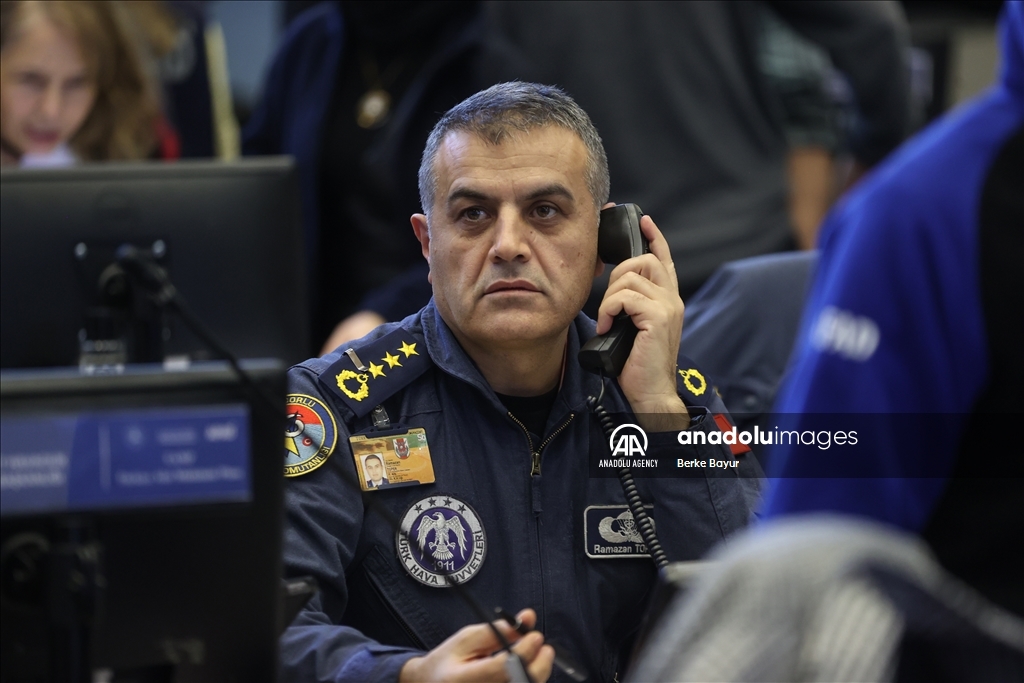 AFAD Center in Ankara coordinates the operations at earthquake zone