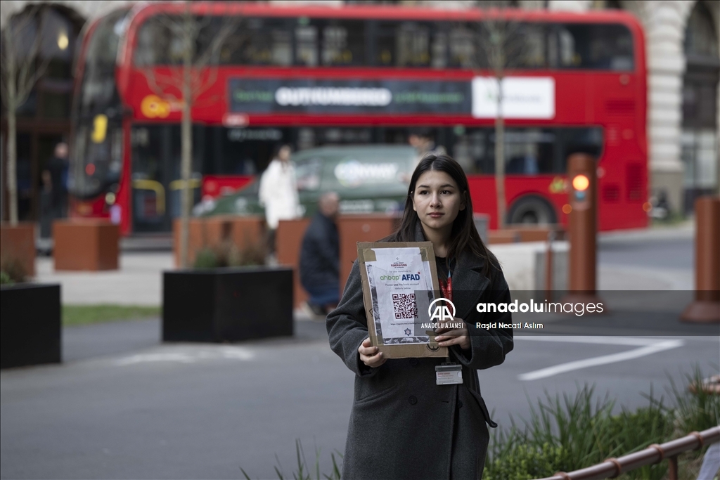 Türk öğrenci birlikleri Londra'da yardım organizasyonu düzenledi