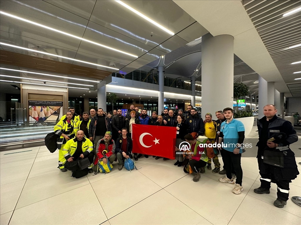 İGA İstanbul Havalimanı'ndan yabancı arama kurtarma ekiplerine teşekkür