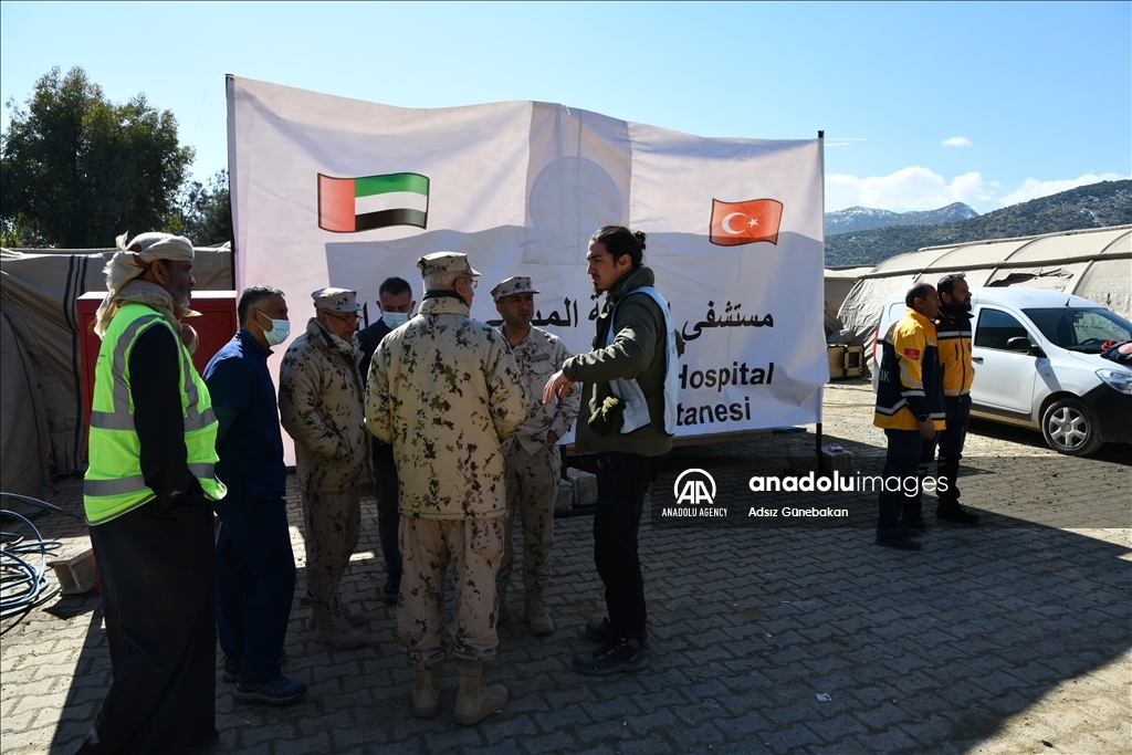 Field hospital established by the UAE in quake-hit Gaziantep