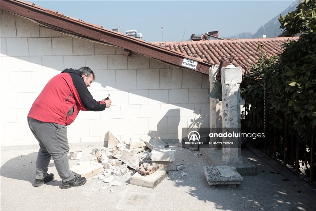 آسیب مساجد، کلیساها و کنیسههای تاریخی شهر حتای بر اثر زلزله