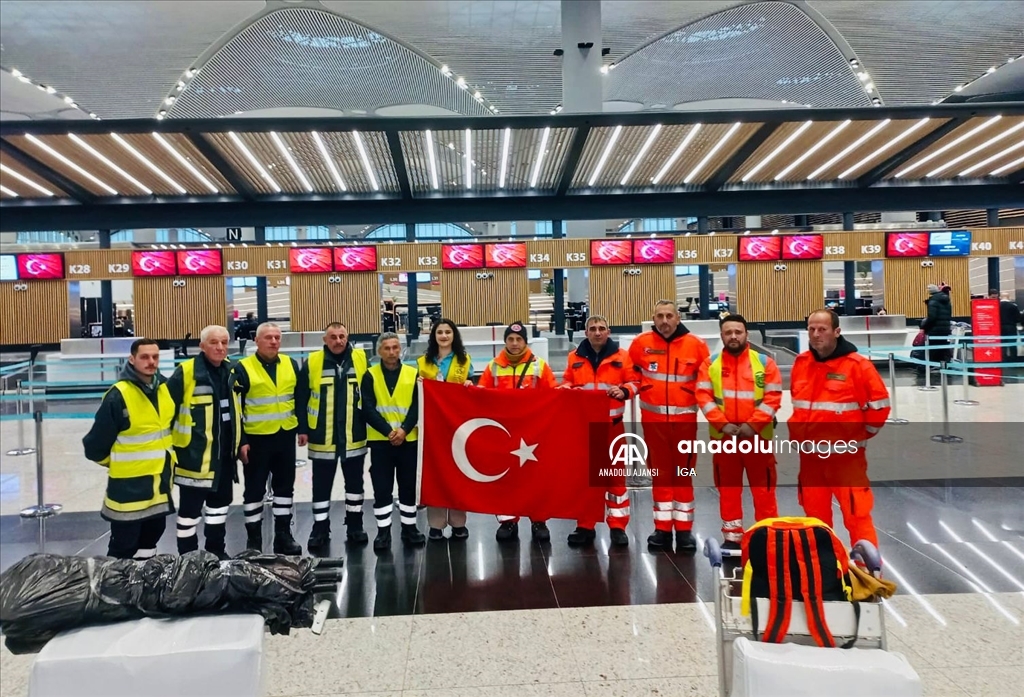 İGA İstanbul Havalimanı'ndan yabancı arama kurtarma ekiplerine teşekkür