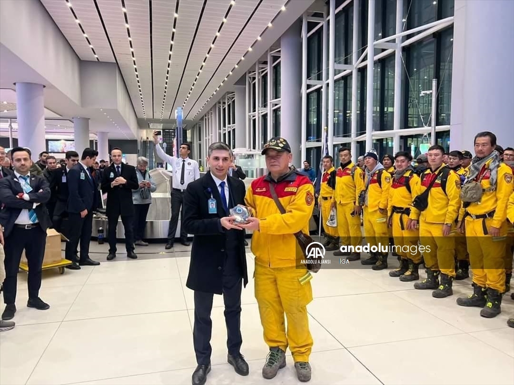 İGA İstanbul Havalimanı'ndan yabancı arama kurtarma ekiplerine teşekkür