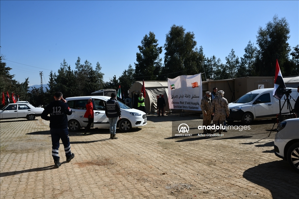 Field hospital established by the UAE in quake-hit Gaziantep