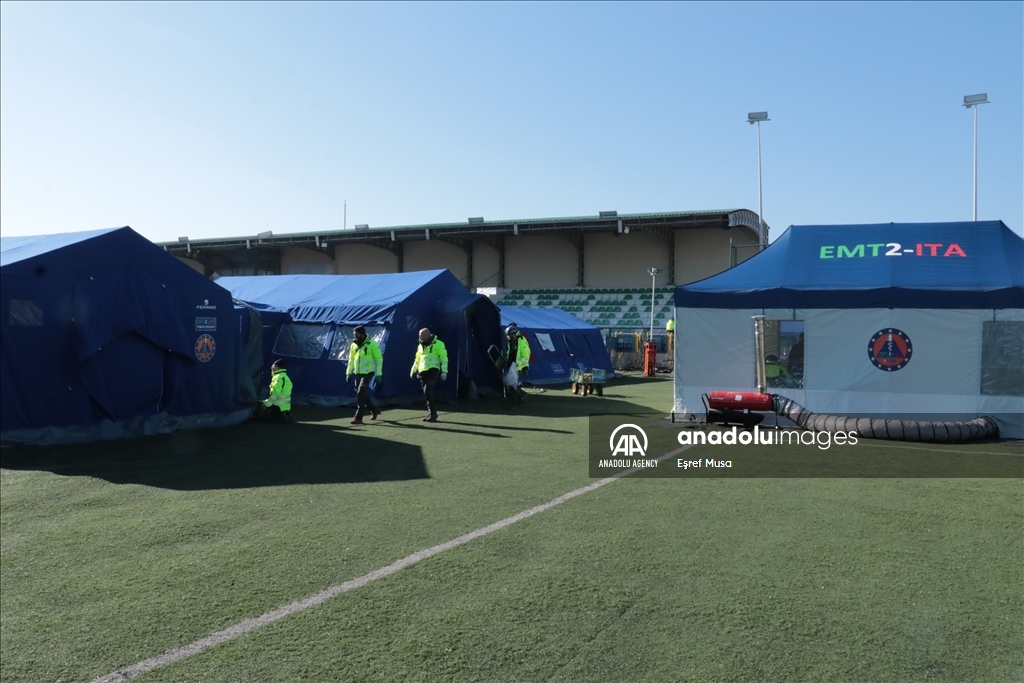 Italy set up field hospital in Turkiye's quake-stricken Hatay