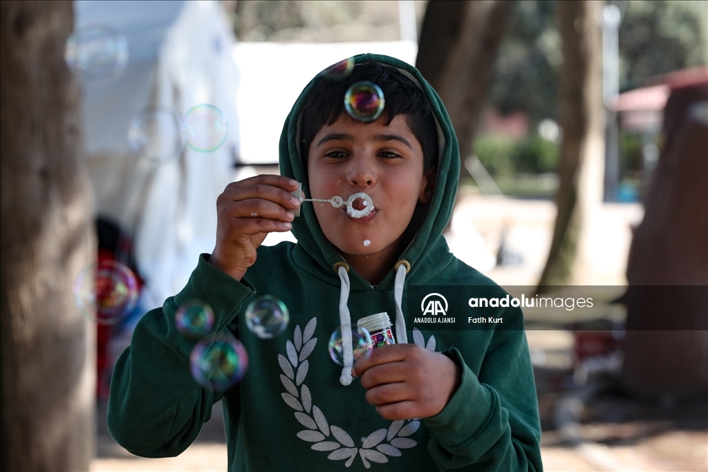 Kahramanmaraş'ta komandoların kurduğu çadır kent, 3200 depremzedeyi ağırlıyor