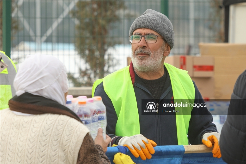 After losing 11 relatives in devastating twin earthquakes in southern Türkiye, Seref Gocer, 56, tries to ease his pain by helping others any way he can