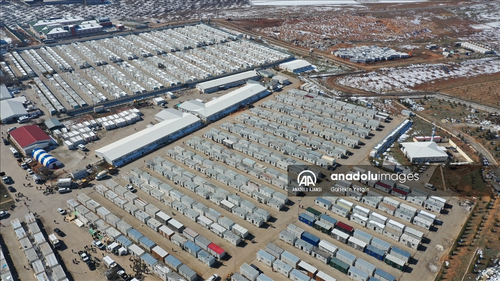 Malatya'daki dev konteyner kent havadan görüntülendi
