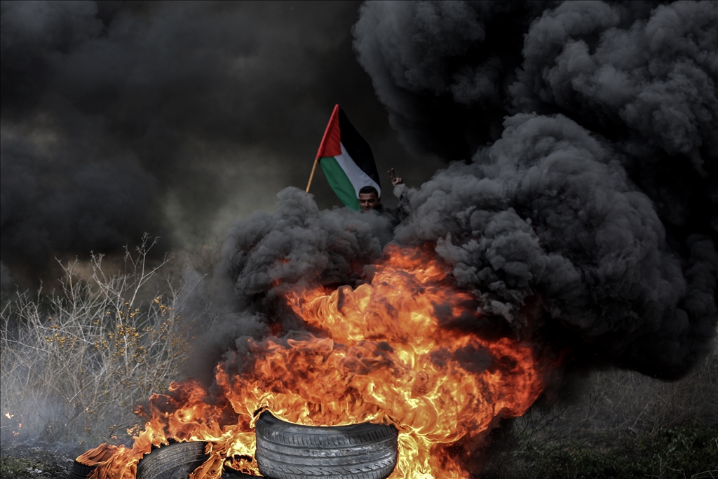 تظاهرات در غزه علیه حمله اسرائیل به کرانه باختری