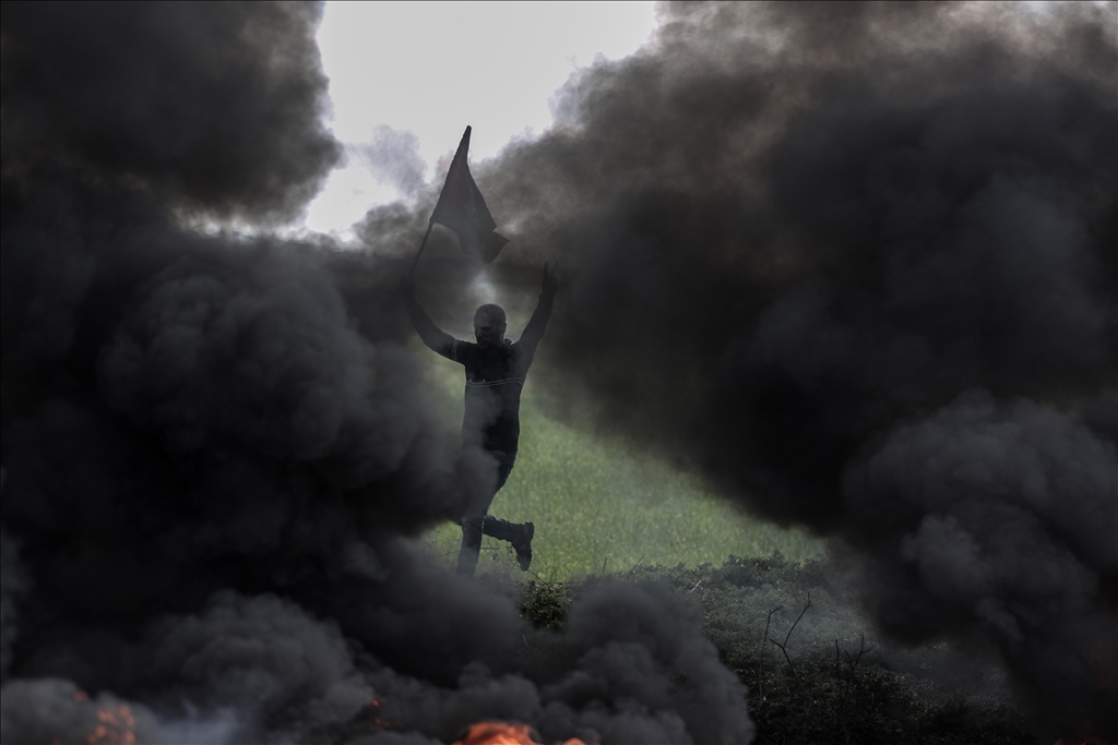 تظاهرات در غزه علیه حمله اسرائیل به کرانه باختری